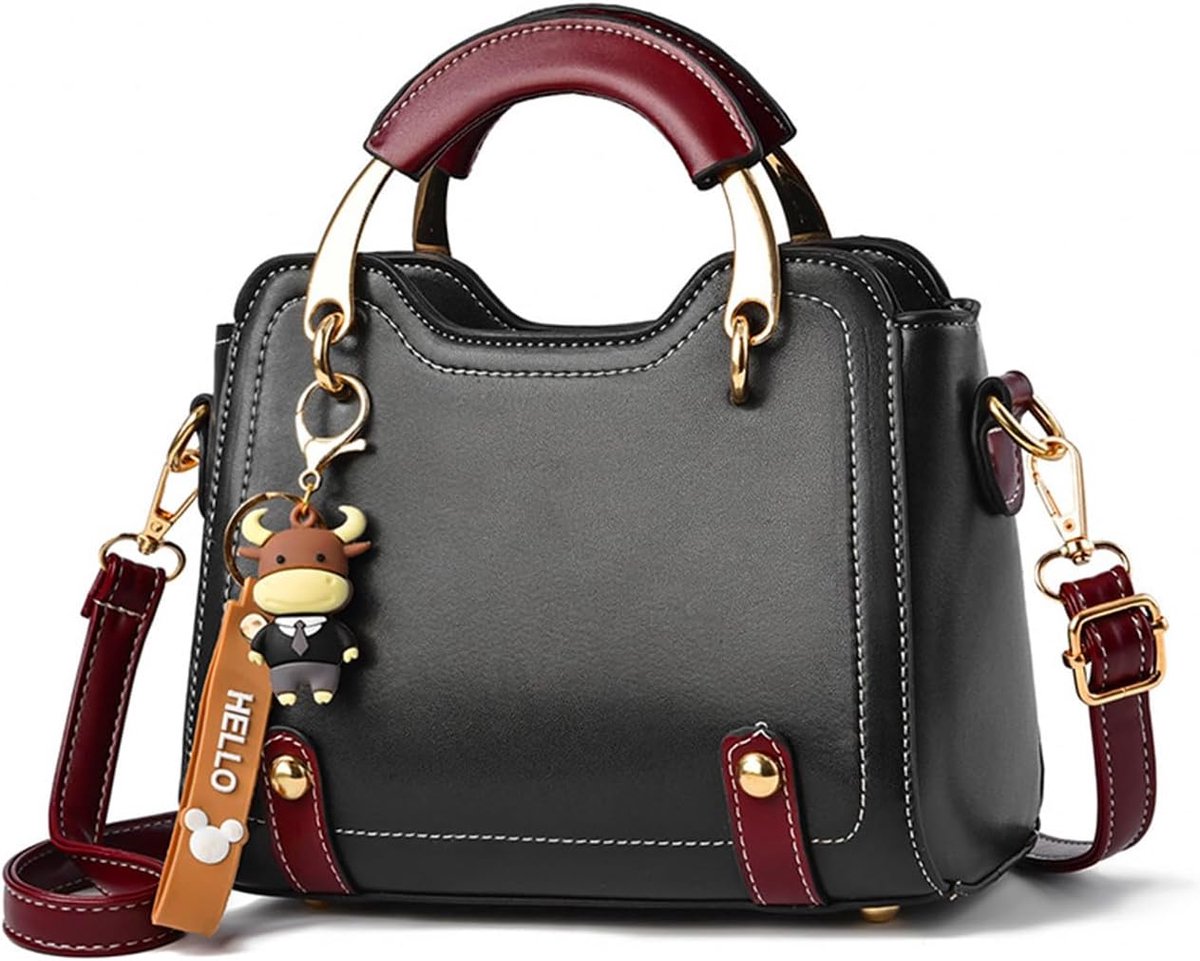 Schoudertas dames klein - PU leren handtas - schoudertas met hengsel - veelzijdig en stijlvol - ShopVlot
