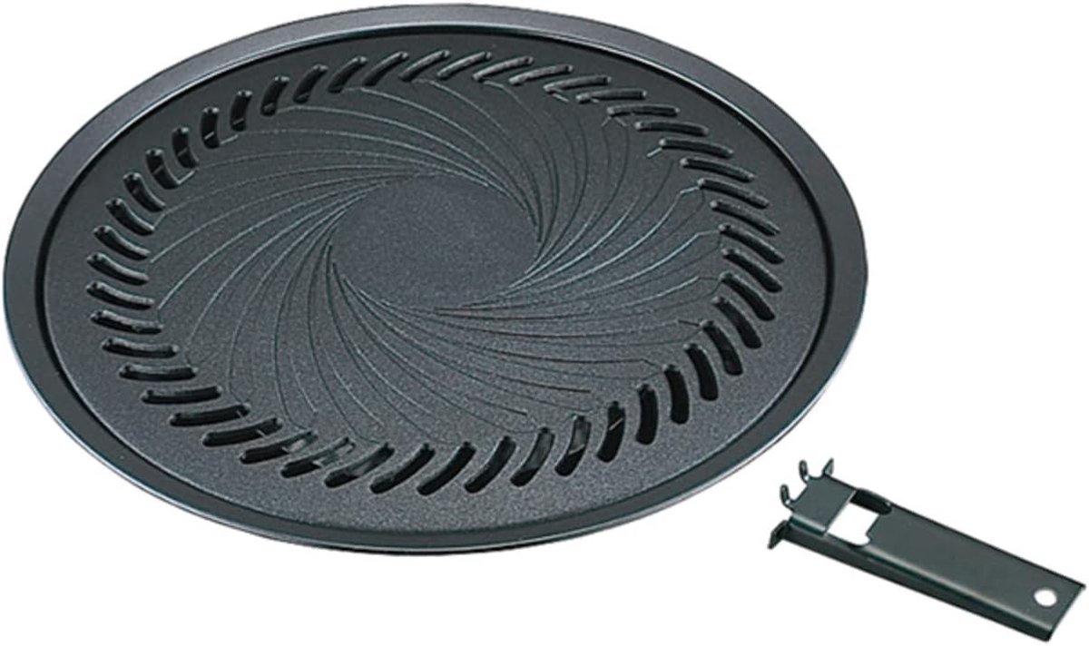 BBQ grillplaat groot - die-cast aluminium - vetafvoer functie - ideaal voor gezinnen - ShopVlot