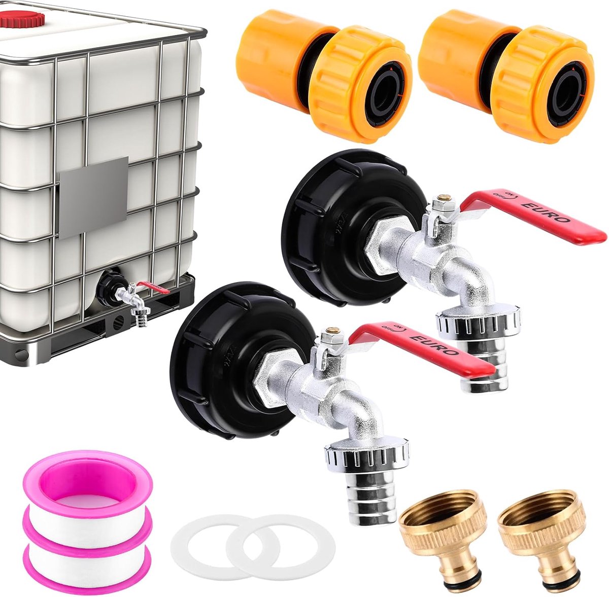 IBC tank tap 3/4 inch - hoogwaardig legering - corrosiebestendig - ideaal voor watertanks - ShopVlot