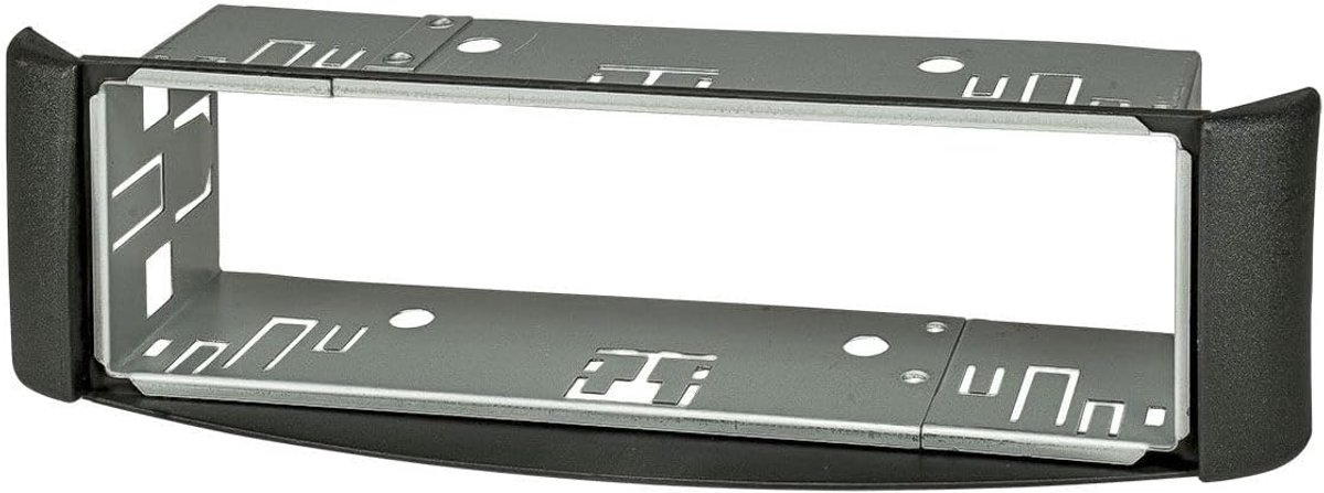 Radio-installatiekader - geschikt voor Smart fortwo (450) 1998-2007 - donkergrijs met metalen as - ShopVlot