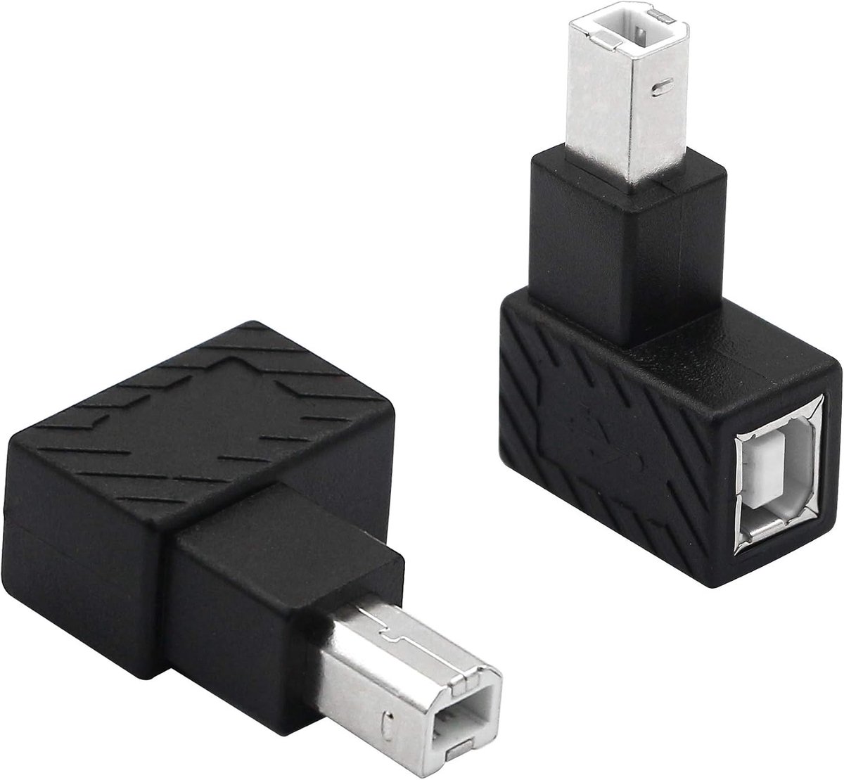 USB 2.0 Printer Adapter - 90 graden - Type B Male naar Female - Ideaal voor hoekinstallatie - ShopVlot