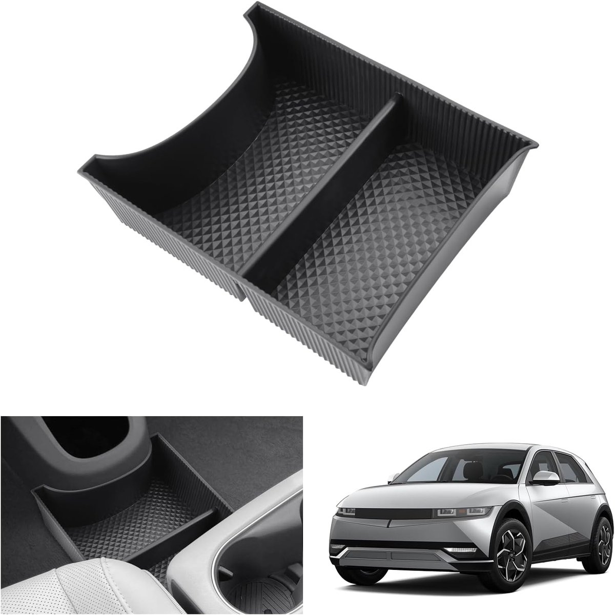 Center Console Opbergdoos Hyundai Ioniq 5 2021-2024 - Soft TPE Rubber - Perfecte Pasvorm - Extra Ruimte - ShopVlot