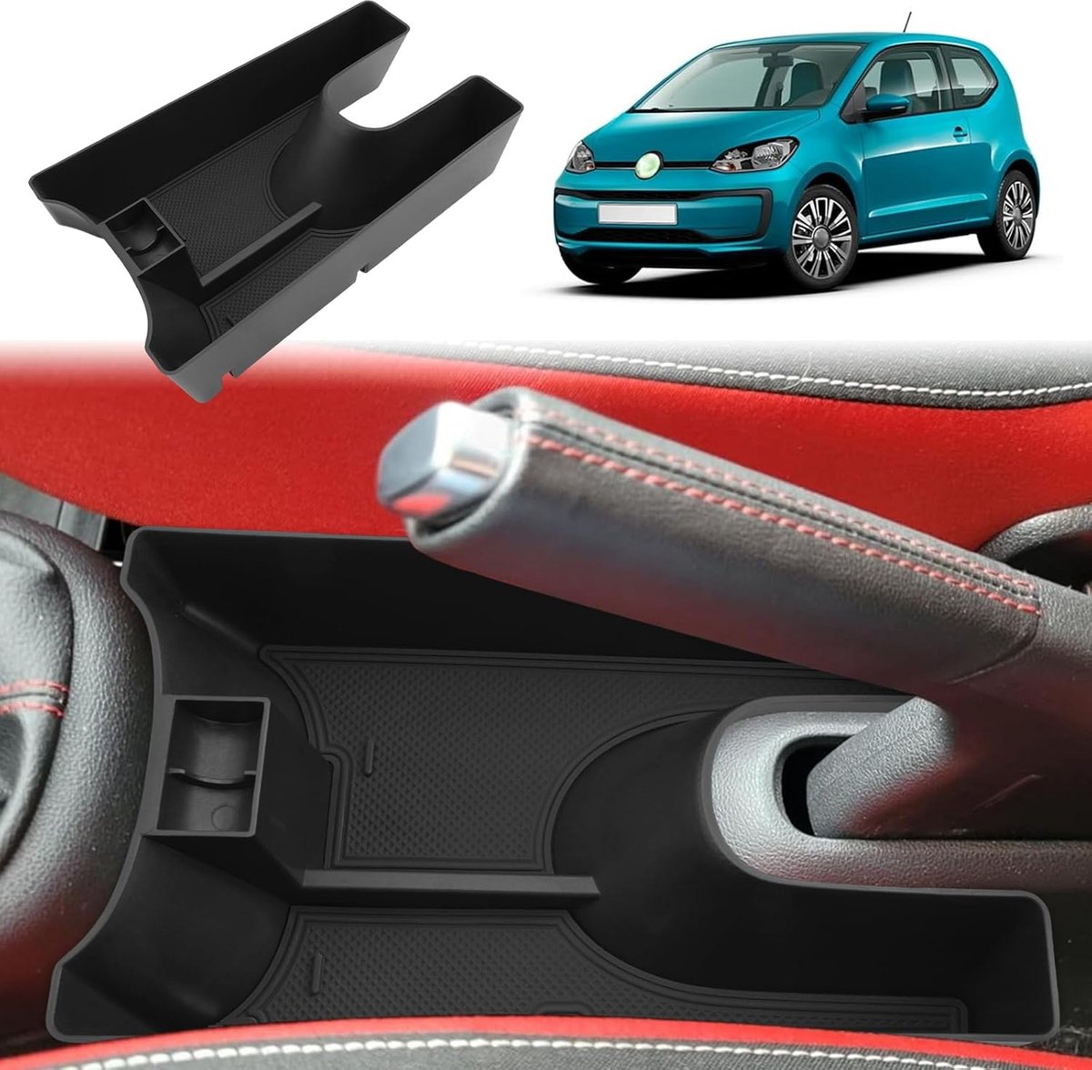 Center console opbergbak - vergroot ruimte - geschikt voor VW UP GTI/Seat Mii/Citigo - georganiseerd onderweg - ShopVlot