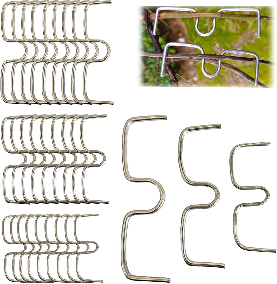 Fruitboom takondersteuning 30 stuks - metalen spreiders 8/10/13 cm - voor optimale groei van fruitbomen - ShopVlot