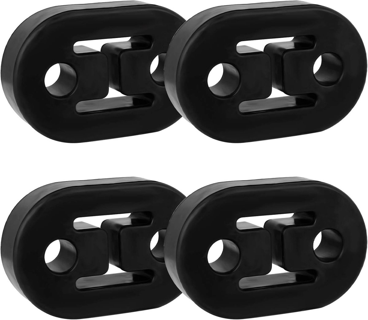 Uitlaatpijp houders 4 stuks - rubber - schokabsorberend - voor comfortabel rijden - ShopVlot