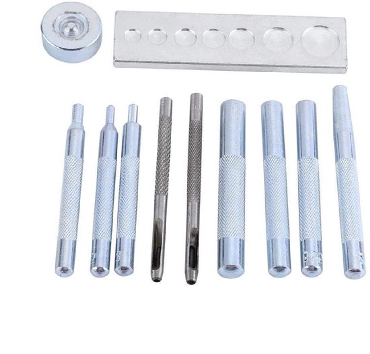 Klinknagels set met perforator en punch tool voor DIY-projecten - 11 stuks met installatiebasis