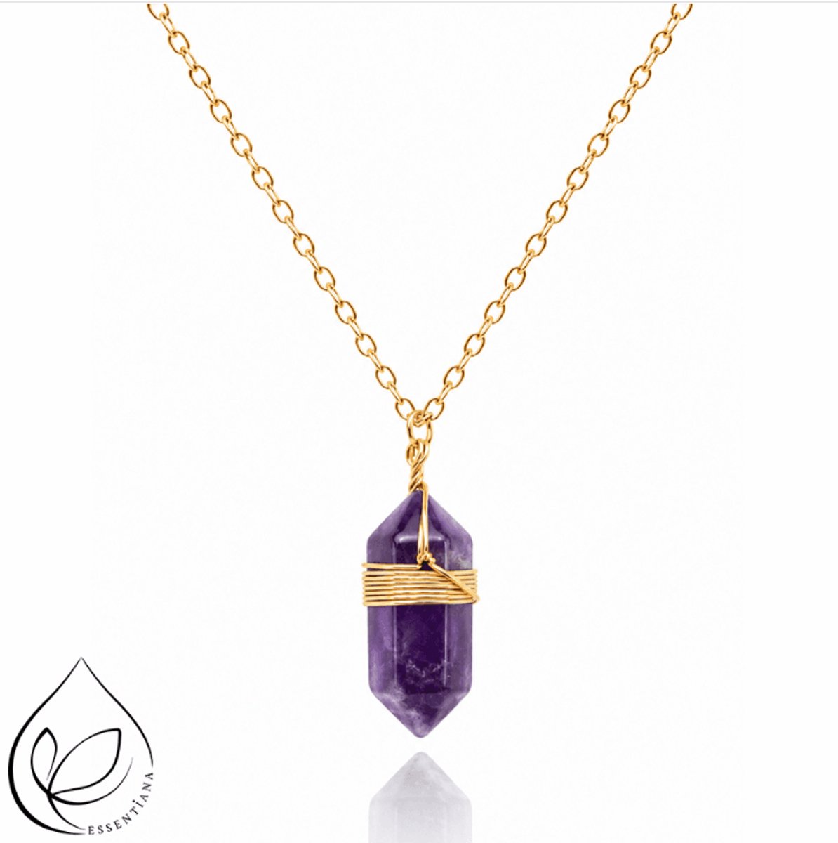 Ketting Amethist Verguld – Boho