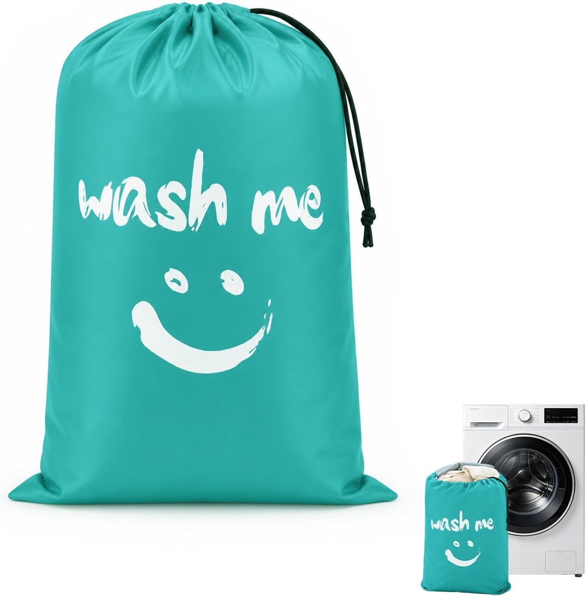 Grote opvouwbare waszak voor op reis, waterdicht, 120 l, blauw - ShopVlot