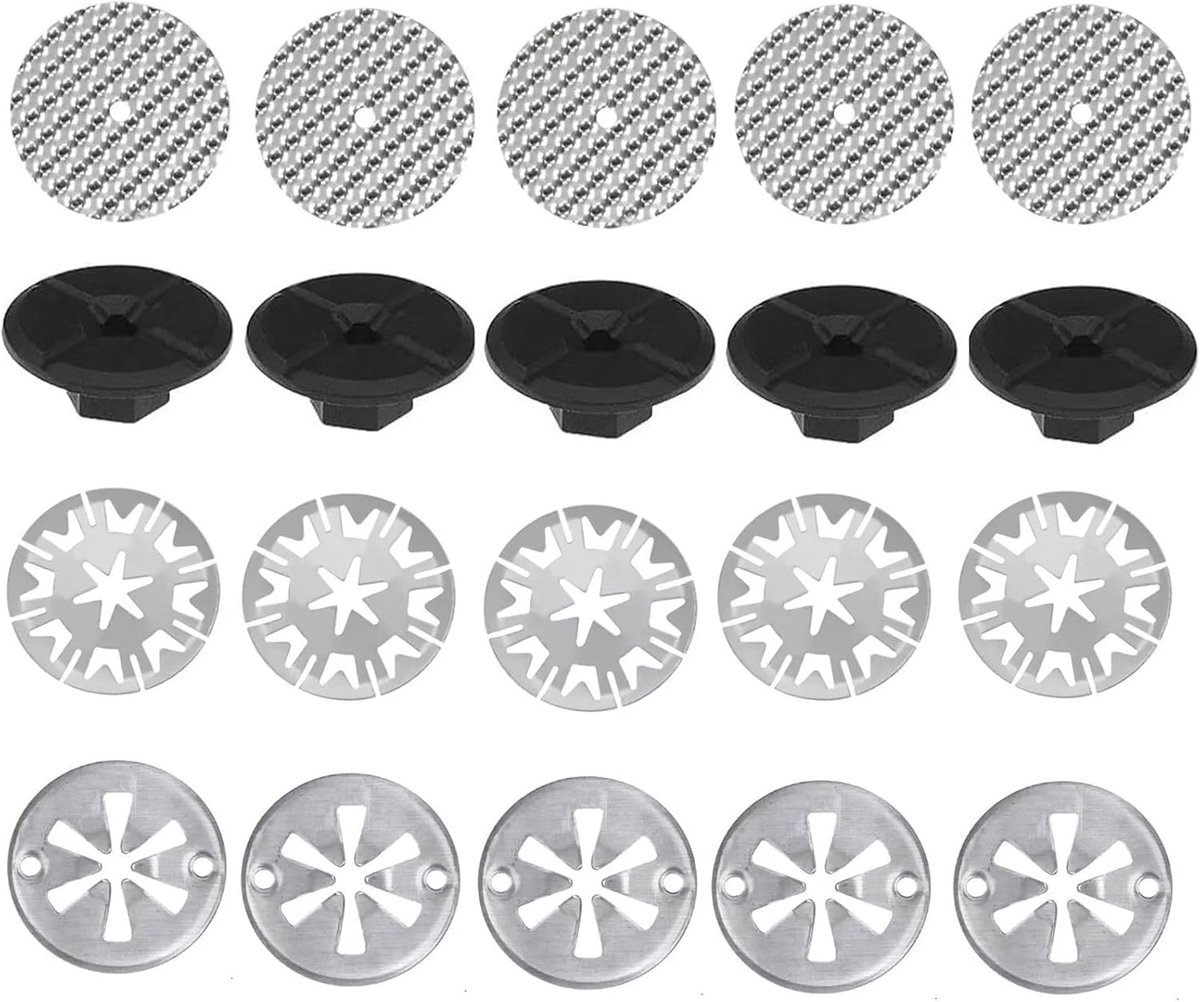 20 stuks 30 mm klemschijven, hittebeschermplaat, reparatieset met metalen hitteschilden, 52 mm, reparatieplaten - ShopVlot