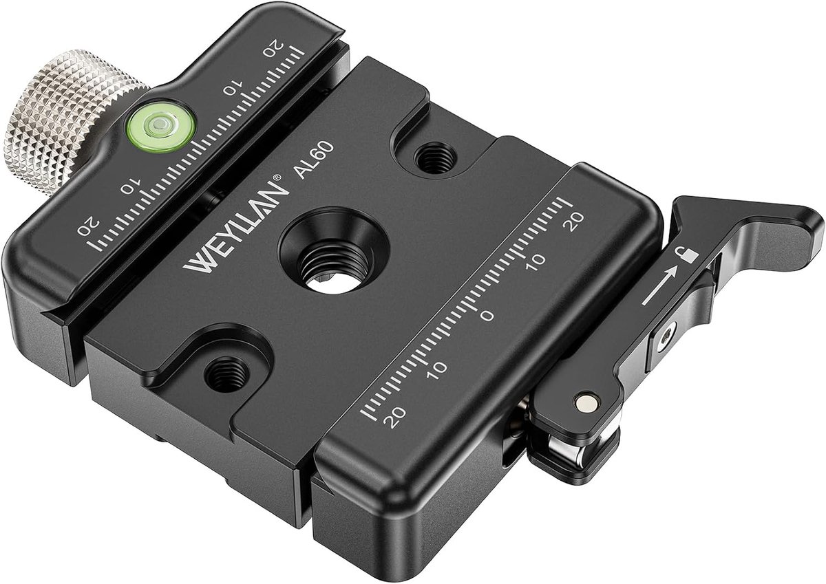 WEYLLAN AL60 Quick Release Plate Clamp, Quick Release Clamp, Quick Release Clamp for Arca Swiss, Twist Handle Lock and - ShopVlot