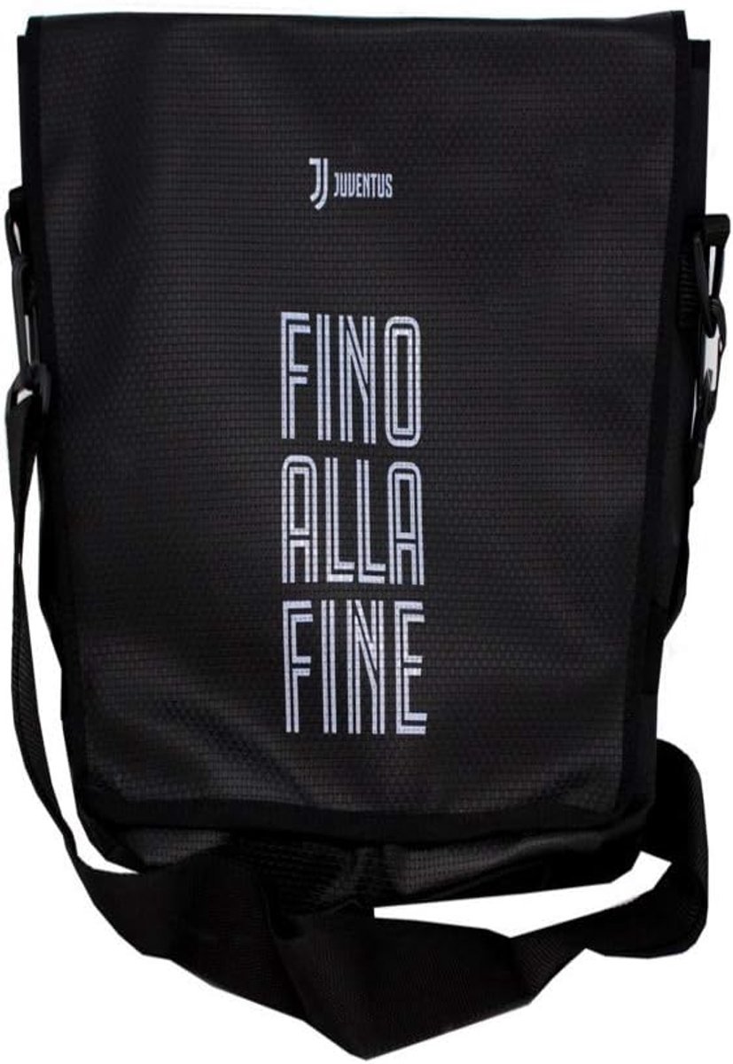 F. C. Juventus Turin Messenger Bag black FINO ALLA FINE .., black, Black - ShopVlot