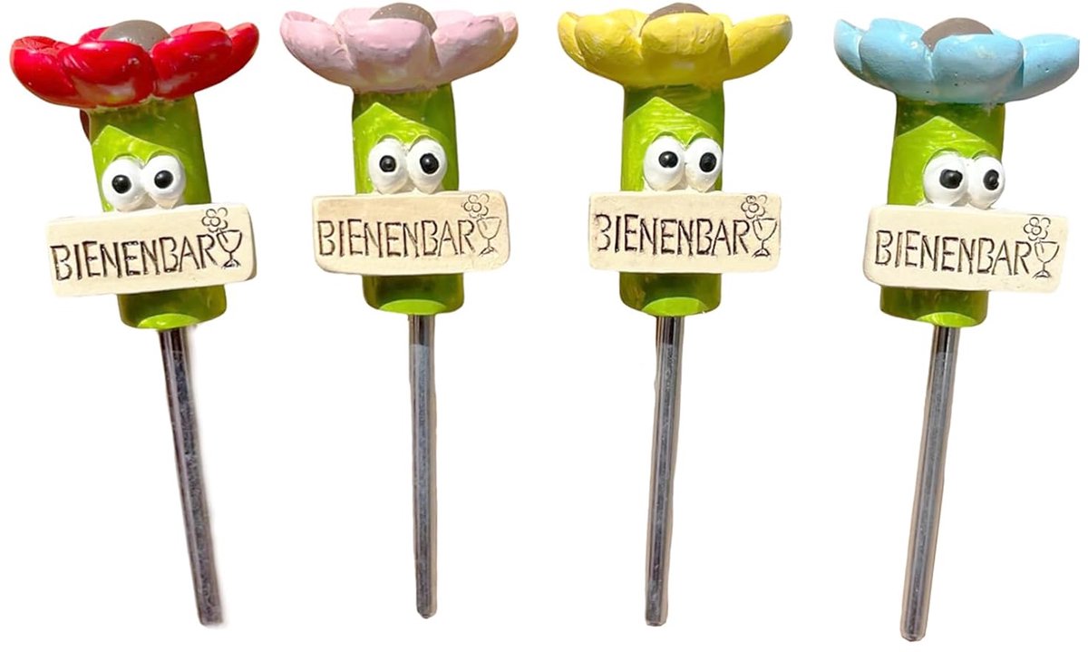 SnelShoppen - 4 Stuks Bijen Drinkbekers - Insecten Drinkstations voor Tuin - Veilig Water voor Bijen en Vlinders - Hoogwaardige Tuinaccessoires