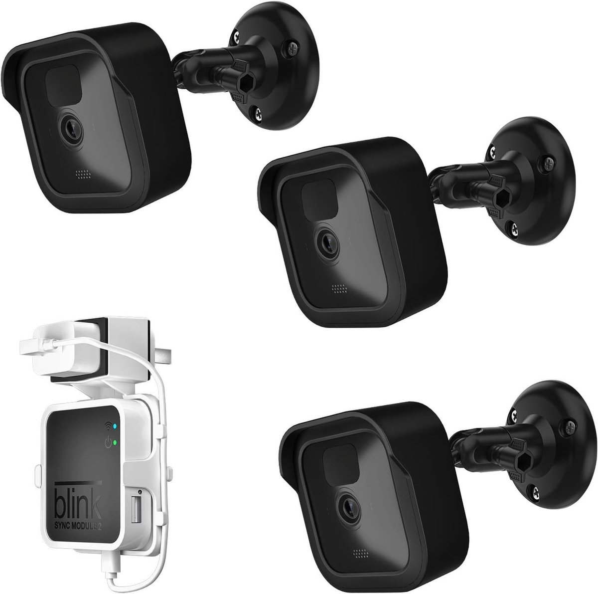 Outdoor camera houder 360° verstelbaar - weerbestendige beschermcase - muurbevestiging voor Blink camera - ShopVlot