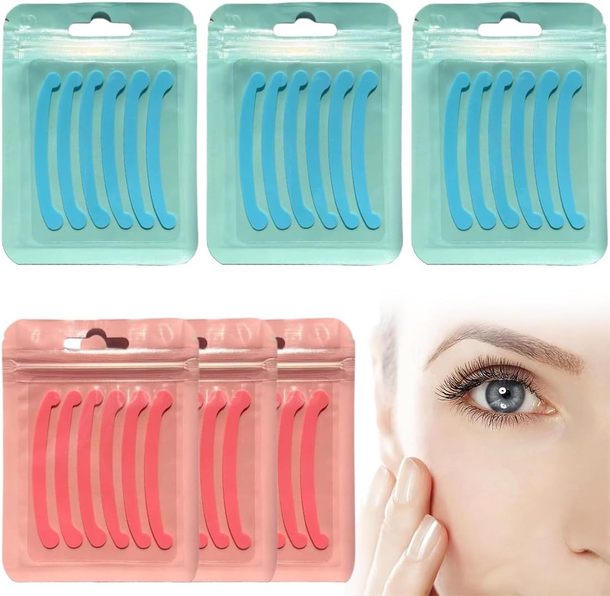Pack of 36 Eyelash Laminating Tape, Silicone Eyelash Lifting Pads, Soft Lash Lifting Pads, Prevent Eyelashes Jumping - ShopVlot