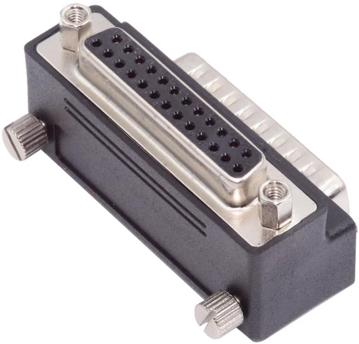 cablecc DB25pin DSUB Parallel LPT AES/EBU DB Plug, 90 Degree Down Angled Extension Adapter with Male Nut and Female - ShopVlot
