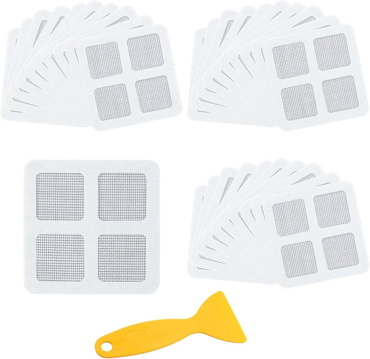 40 Pieces Drain Strainer Hair Strainer Drain Cover for Bathroom Drain Hair Catcher Shower Drain Mesh Sticker Floor - ShopVlot