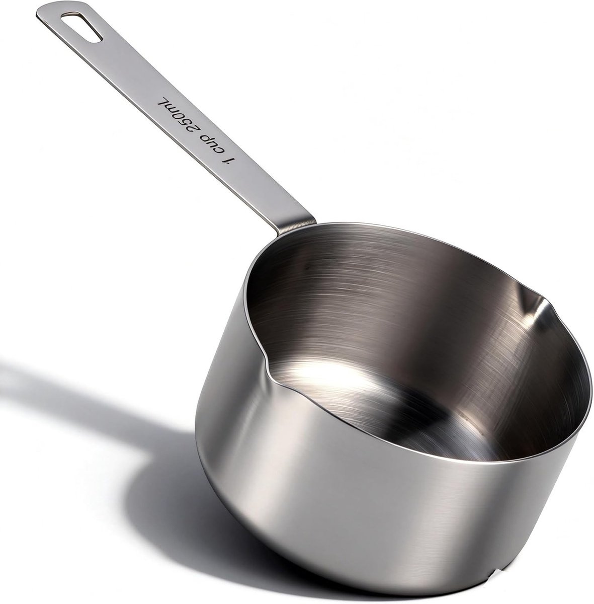 Baking Measuring Spoon van RVS met Schaal, Nauwkeurige Maatbeker voor Koken en Bakken, Perfect voor Bloem en Vloeistoffen (1cup250ml)