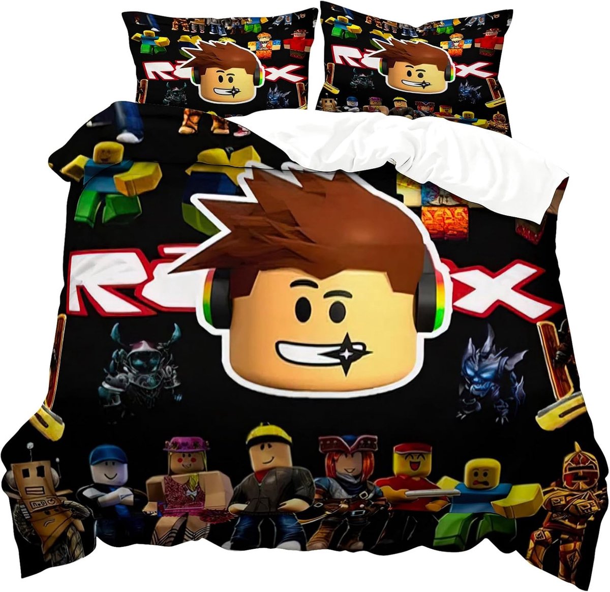 Dekbedovertrek 135x200 - Anime Bedlinnen - Roblx Thema - Comfortabel en ademend - ShopVlot