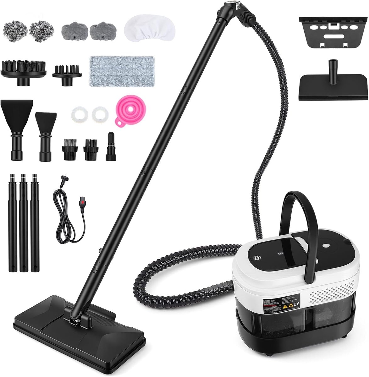 Stoomreiniger 6-in-1 - Compact - Krachtige stoomfunctionaliteit - Ideaal voor grondige reiniging - ShopVlot