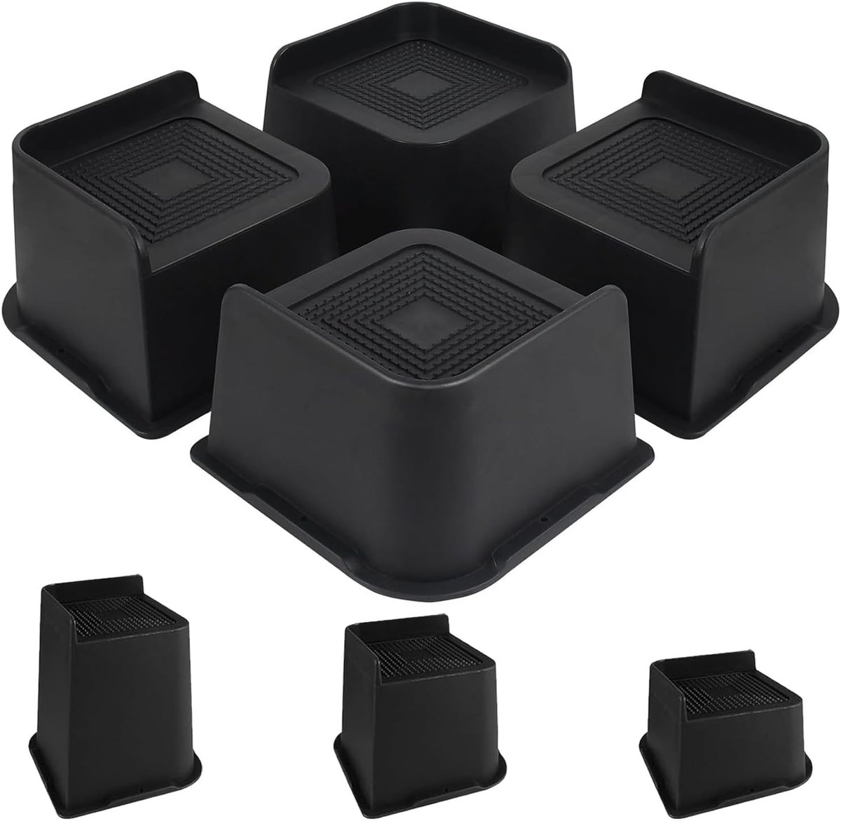 Bed Riser 7.5cm - Stabiele meubelverhogers - Creëer extra opbergruimte - Gemakkelijk schoonmaken - ShopVlot