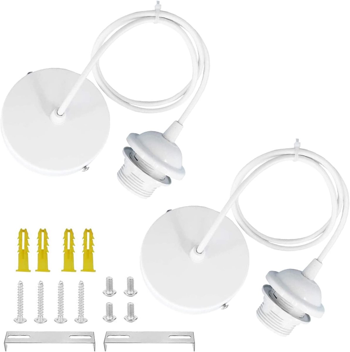 Lampenhouder E27 met 100 cm kabel - hoogte verstelbaar - ideaal voor plafondverlichting woonkamer - ShopVlot