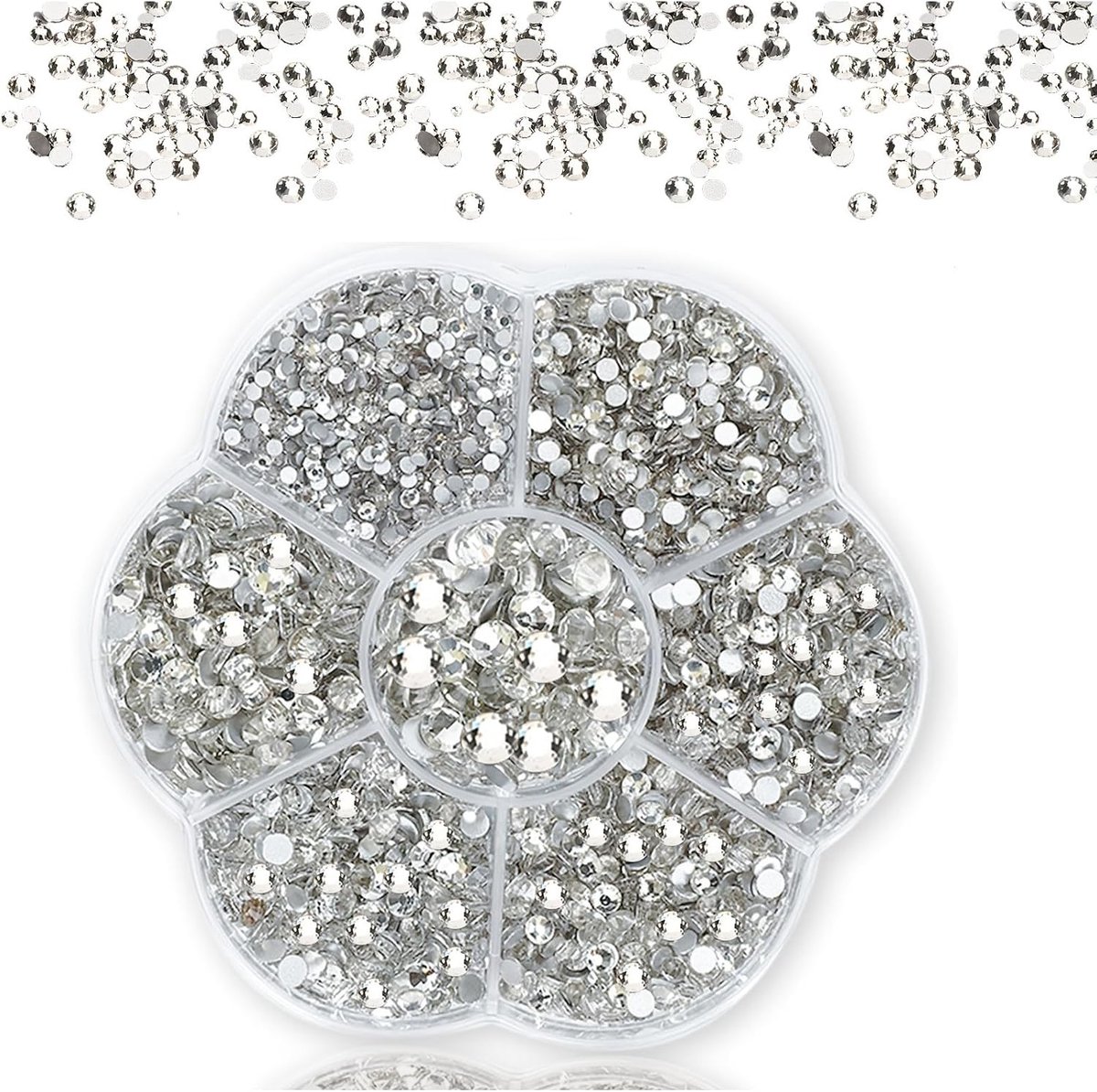 Nail Art Steentjes 3000 Stuks - Plakdiamanten - Hoogwaardige Glas Rhinestones - ShopVlot