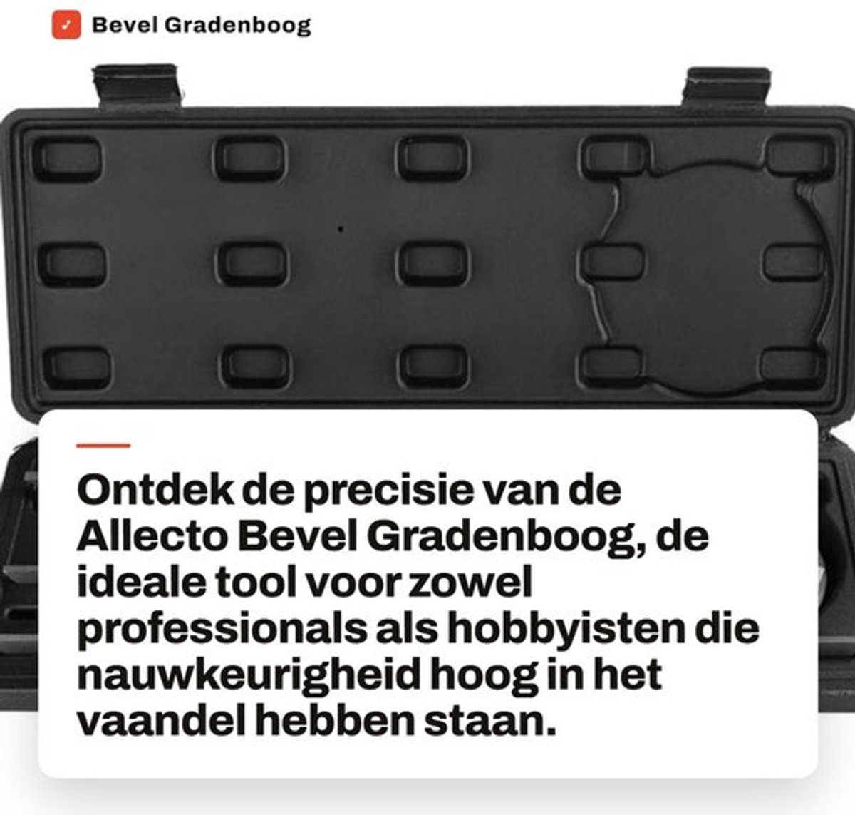Bevel Gradenboog 360 Graden - Hoekmeter Digitaal - Precisie Hoek Meten - Vergrootglas - Koolstofstaal - Slijtvast