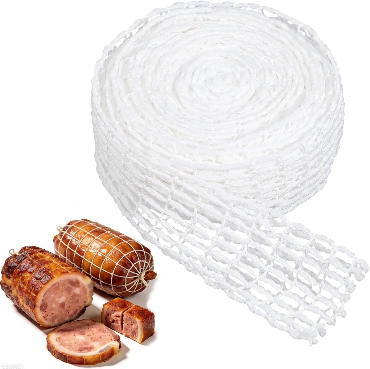 Roosternet 5 m - Elastisch vleesnet - 18 gaten - Ideaal voor roken en bakken - ShopVlot