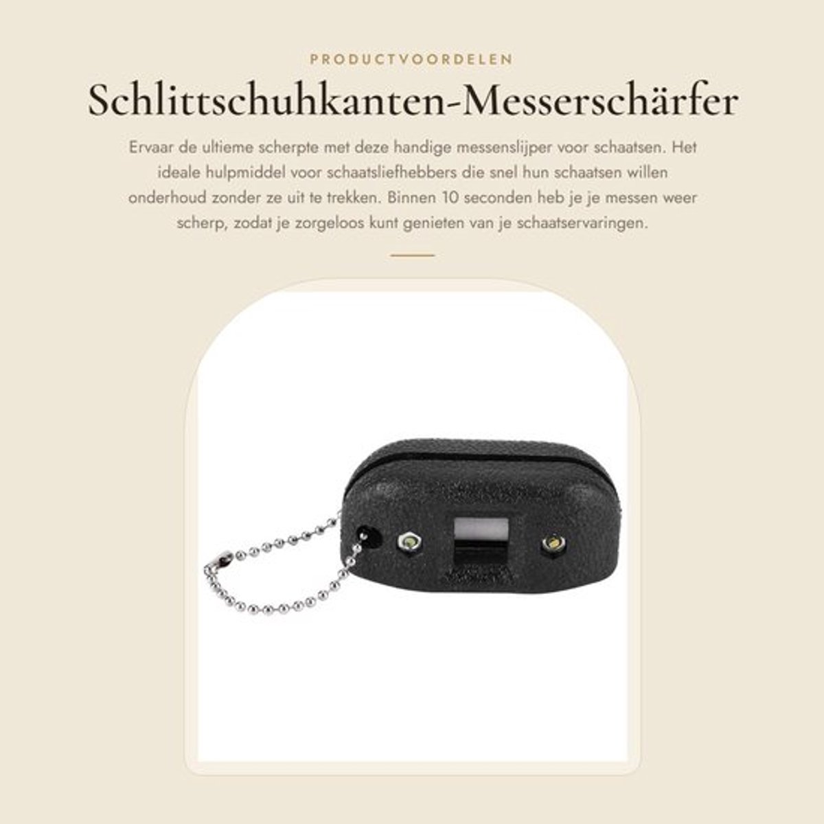 Schaatsmes Schaar - Draagbare Slijpsteen - Antislip - Duurzaam - Slijtvast - Ideaal Ontwerp - Schaatsmessenslijper