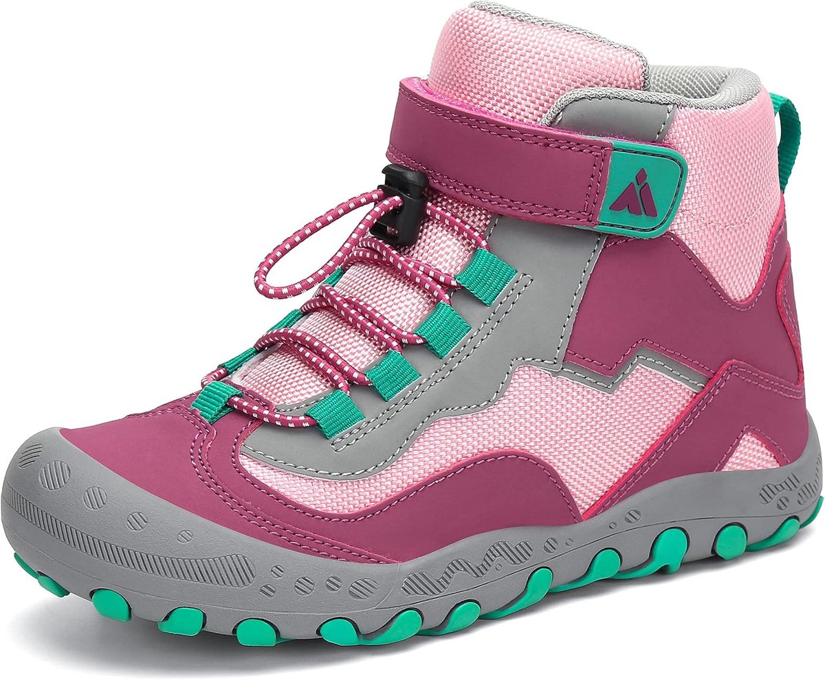 Hiking schoenen kinderen maat 24-38 - lichtgewicht paars - non-slip - perfect voor trektochten - ShopVlot