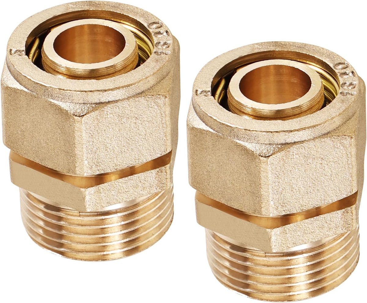 Klem Schroefverbinding voor Koperen Buizen - 3/4 Inch Messing Klemring - Corrosiebestendig - ShopVlot