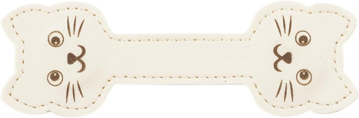 Katten boekenlegger - Wit PU-leer - Magnetisch design - Perfect voor lezers - ShopVlot