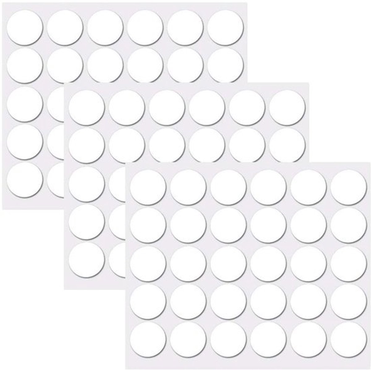 Schroefdoppen 162 Stuks - Zelfklevende Afdekking - Voor Meubels - 21 mm - Waterdicht - Krasbestendig - Duurzaam - Schroefkappen