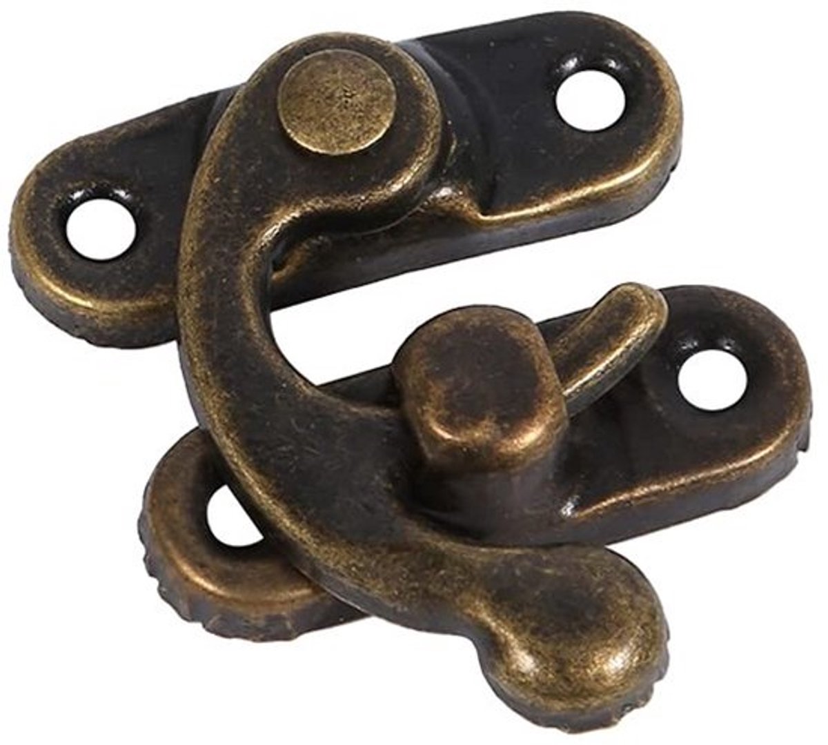 Grendelhaken Antiek - 12 Stuks - Vintage Hasp - Retro Design - Decoratief Meubilair - Geschikt voor Houten Kisten