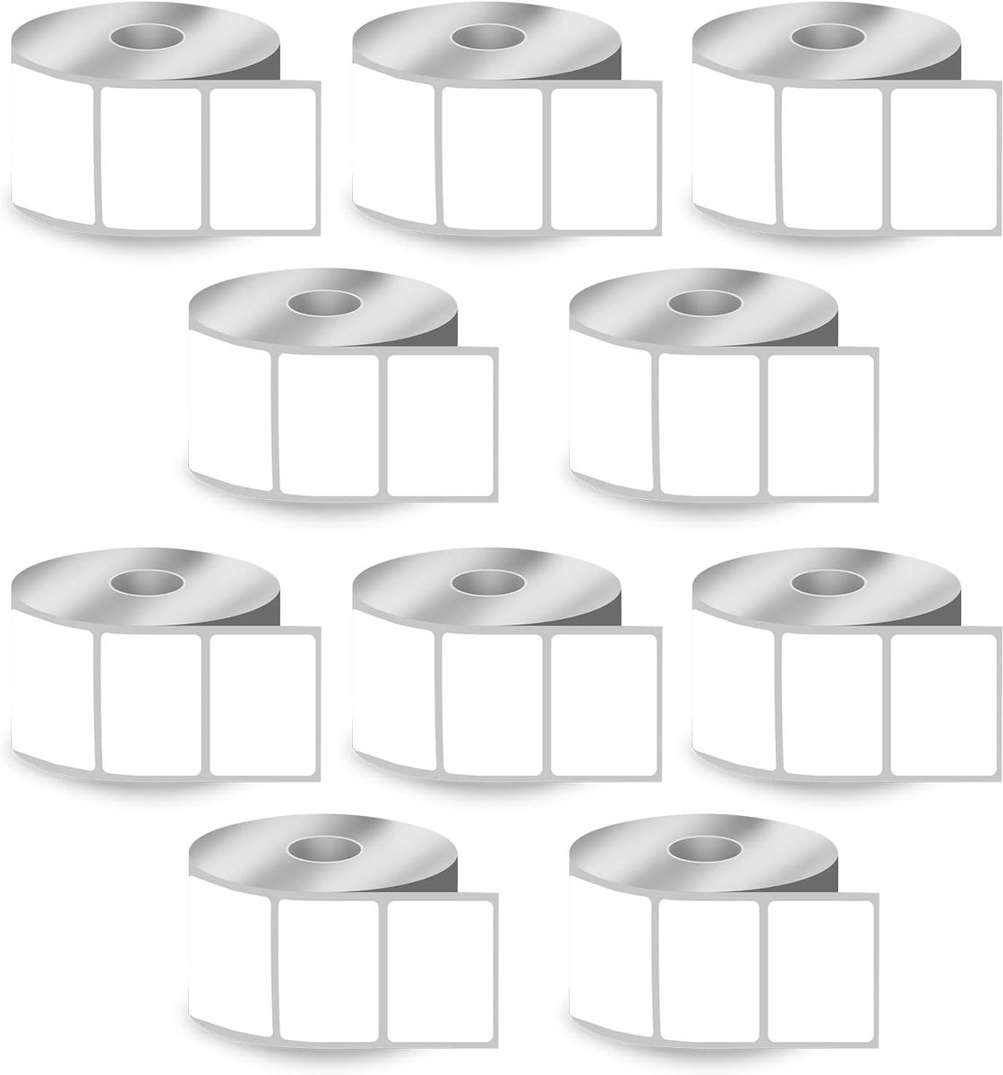 BETCKEY - 51mm x 38mm (2 in x 1.5 inch) Barcode & Address Thermal Labels, 1000 Perforated Labels per Roll Compatible - ShopVlot