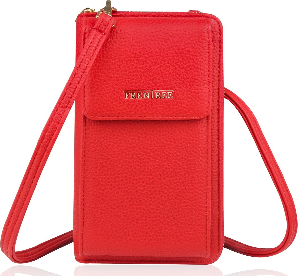 Women's Small Shoulder Bag Crossbody Handbag with Many Compartments, All-Around Zip Purse Mobile Phone Bag - ShopVlot