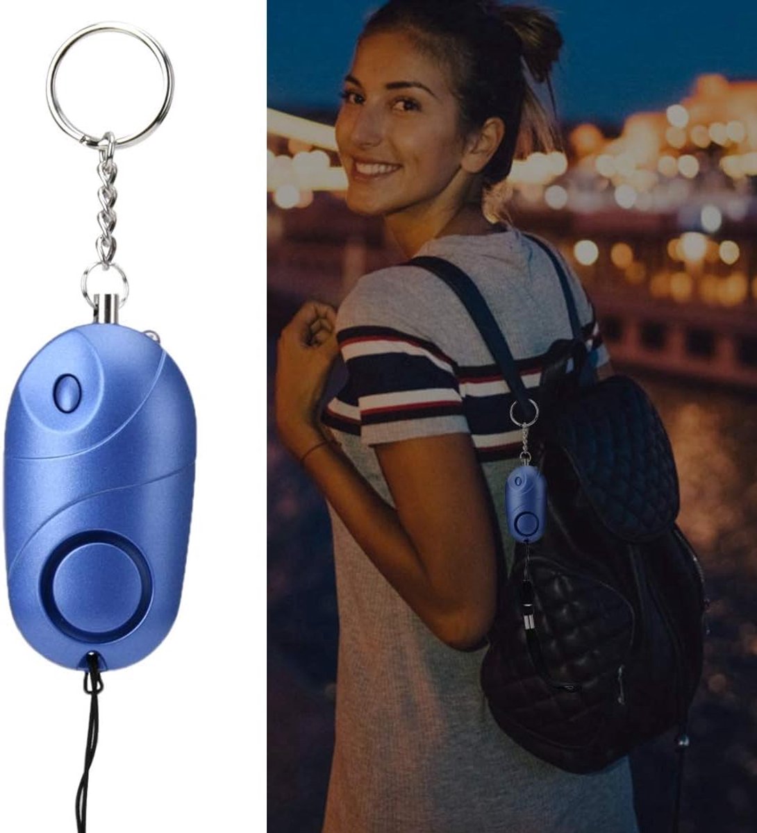 Personal Security Alarm Keychain, LED Emergency Self Defense Keychain Personal Alarm Personal Defense Alarm for - ShopVlot