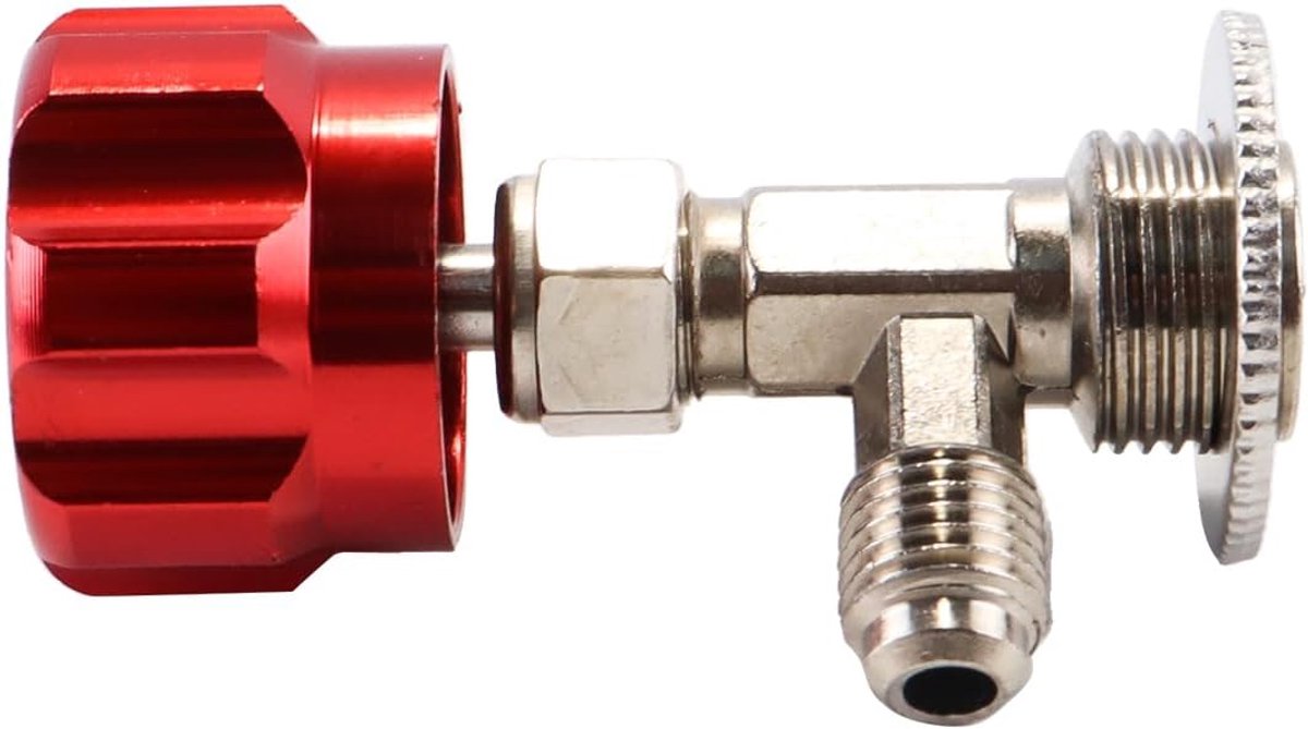 Auto AC koelmiddel navulkraan gereedschap - jerrycan opener adapter sleutel - duurzame materialen - ShopVlot