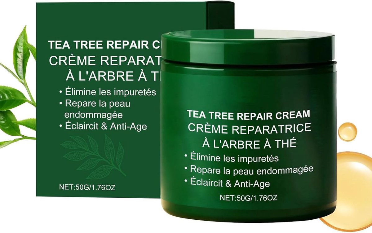 Creme voor de huid 50g - Olio di Tea Tree - Natuurlijke formule - Voedt en herstelt - ShopVlot
