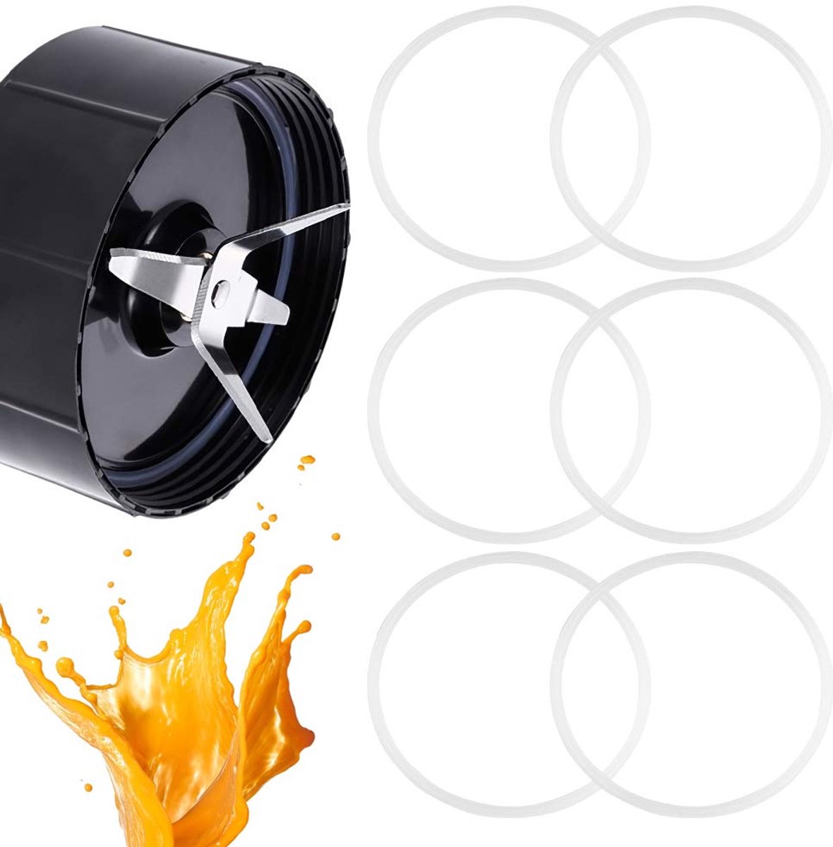 Afdichtring O-ring 6 stuks - flexibele witte pakkingen - vervangende keukenonderdelen - ideaal voor lekkages - ShopVlot
