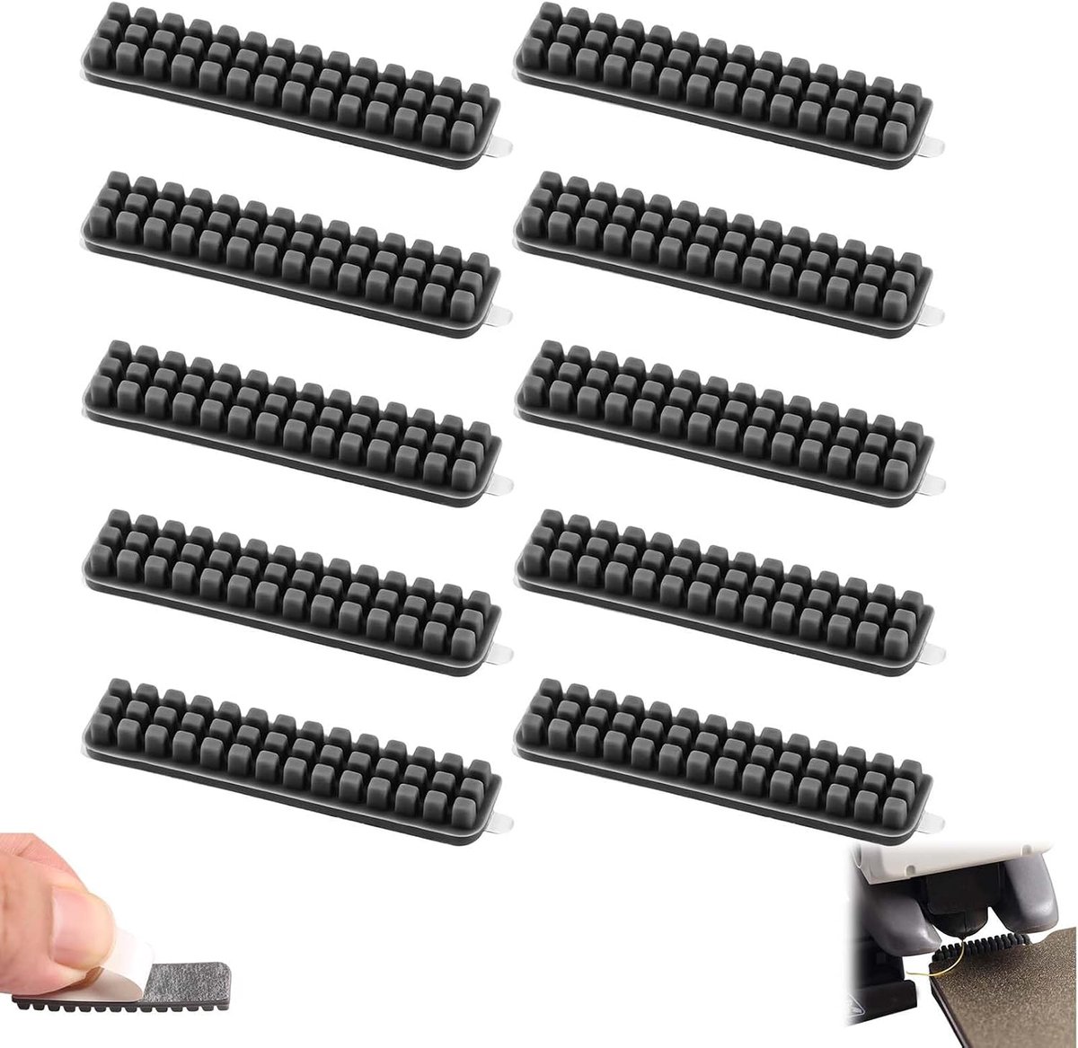 Siliconen mondborstels set van 10 - speciaal voor Bambu Lab A1 - hoge temperatuur weerstand - eenvoudig te installeren - ShopVlot