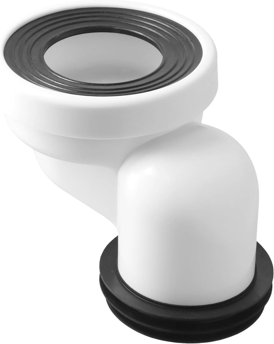 Toilet aansluiting 100mm - vaste toiletconnector - PVC en rubber - geschikt voor diverse toiletten - ShopVlot