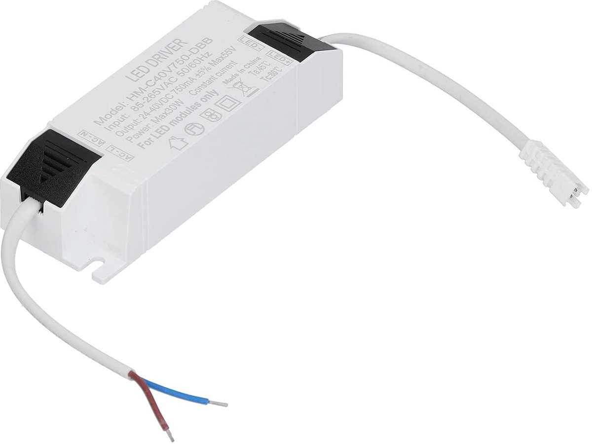 LED Driver 30W 750mA - Constant Current - Overcurrentbescherming - Ideaal voor LED Lampen - ShopVlot