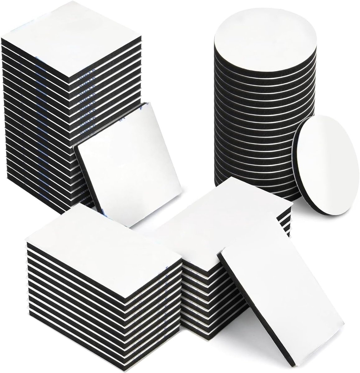Dubbelzijdige tape 60 stuks - hoogwaardig foam - waterproof en sterke grip - ideaal voor muren en auto - ShopVlot