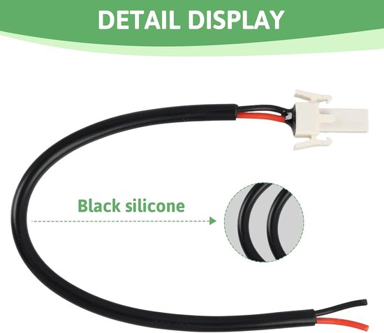 Versterkte stroomkabels - 2 pack - Achterlicht en remconnector - Betrouwbare verbinding voor Xiaomi M365 - ShopVlot — afbeelding 3