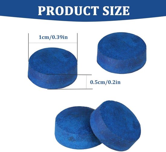 Biljartkeu-punten 10 mm - 20 stuks met draagbare doos - ideale vervanging voor biljartkeus - ShopVlot — afbeelding 5