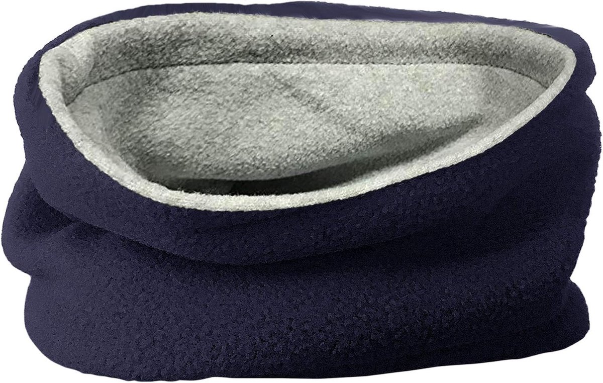 Winter sjaal voor kinderen - zachte fleece - navy blauw - houdt de nek warm - ShopVlot