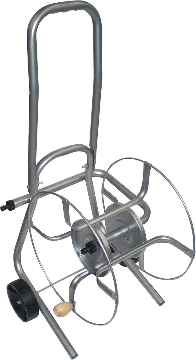 Metalen mobiele haspel - 50 m - Voor vloeistoffen - Max. druk 7 bar