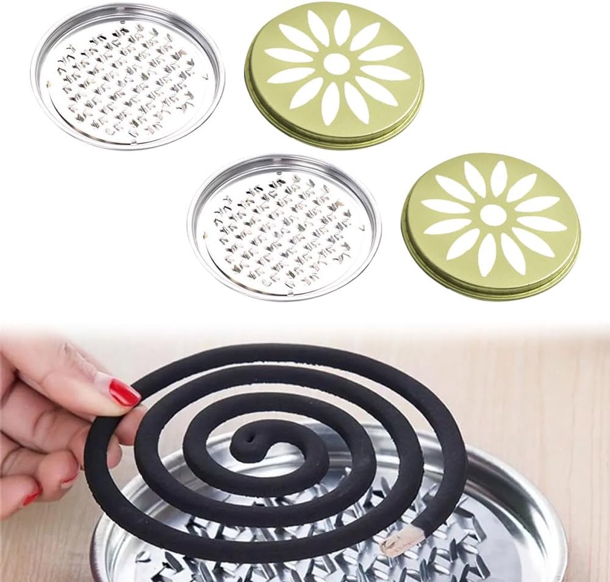 Muggenwashouder - 2 Stuks - Met Deksel - Perfect voor Buiten en Binnen - ShopVlot