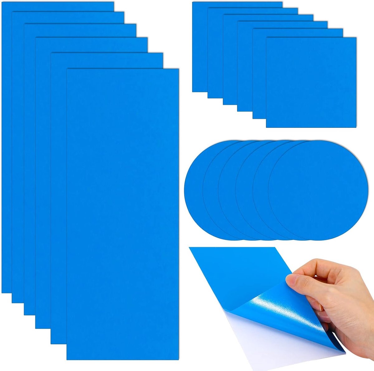 Zelfklevende PVC-reparatiepleisters 18 stuks - Vinyl zwembadfolie - Voor zwemringen en opblaasbare artikelen - ShopVlot